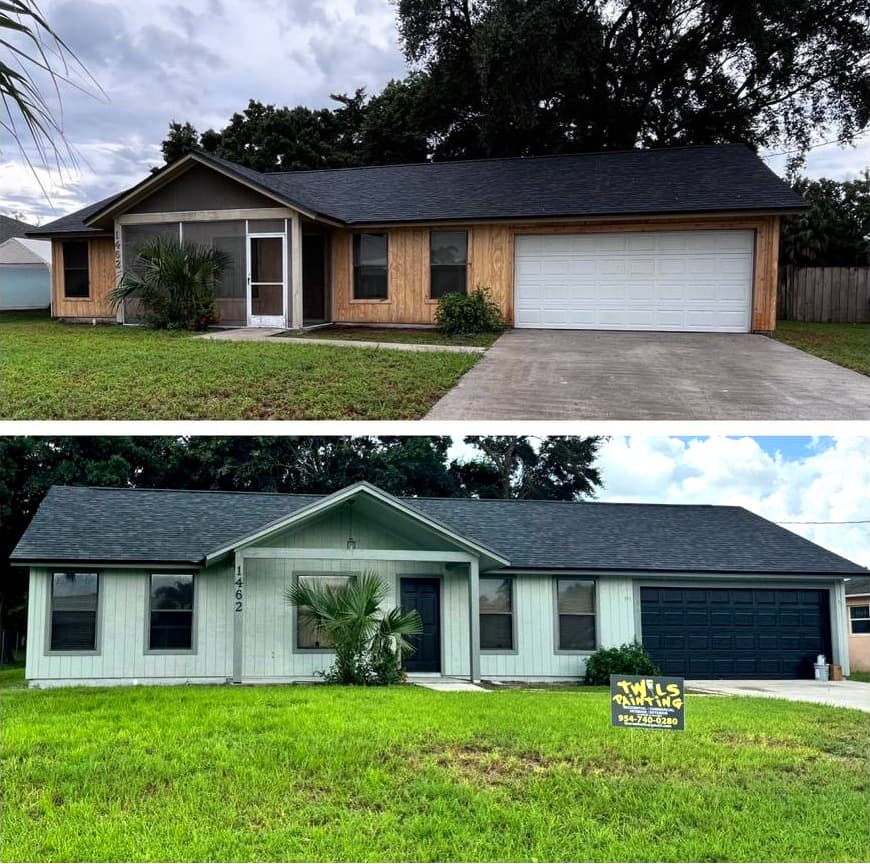 Completed South Florida residential painting project by Twils Painting