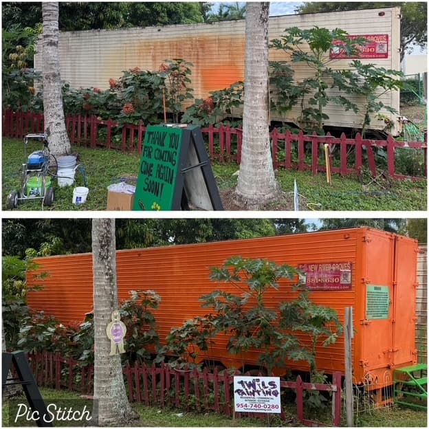 Orange commercial painting project completed by Twils Painting